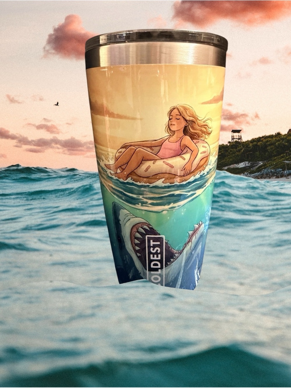 Coldest, Premium 20 oz Tumbler, Shark Tankathon